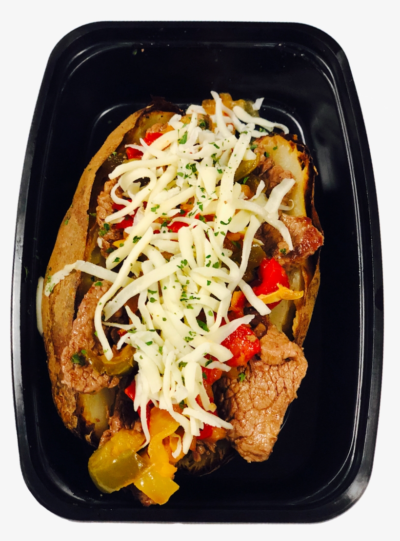 We Have Loaded A Baked Potato With Thinly Sliced Beef, - Pepperoni, transparent png #9873869