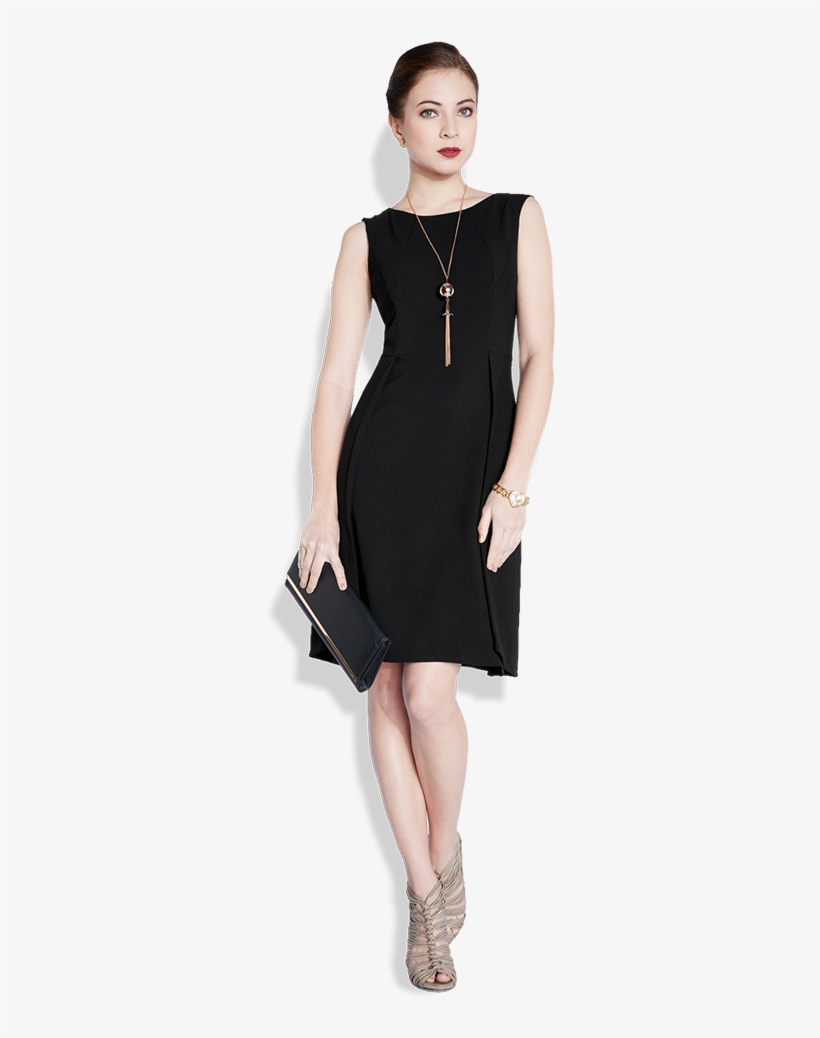 Women Black Dress Png, transparent png #9874445