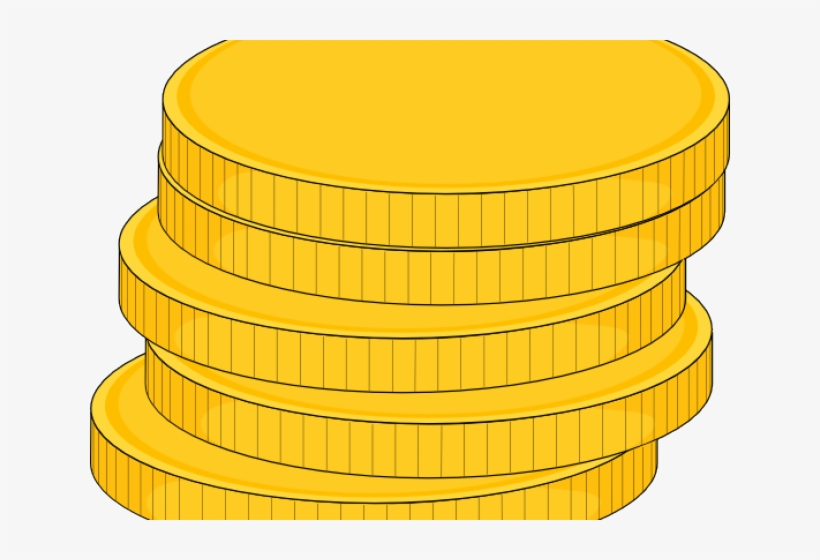 Coin Clipart Gold Piece - Stack Of Coins, transparent png #9874817