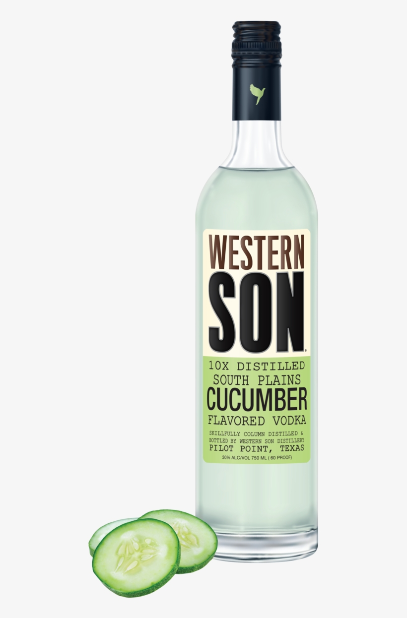 Cucumber - Calories - 49carbs - 0gsugar - 0g - Western Son Peach Vodka, transparent png #9875066