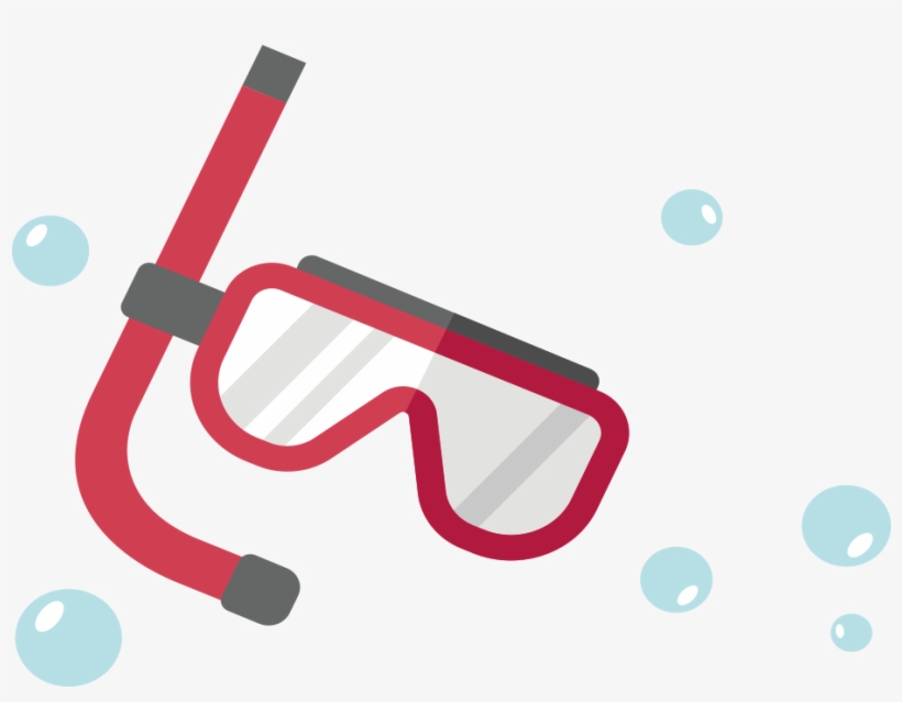 Underwater Sunglasses Illustration Euclidean Vector - Mascara De Buceo Dibujo, transparent png #9875889