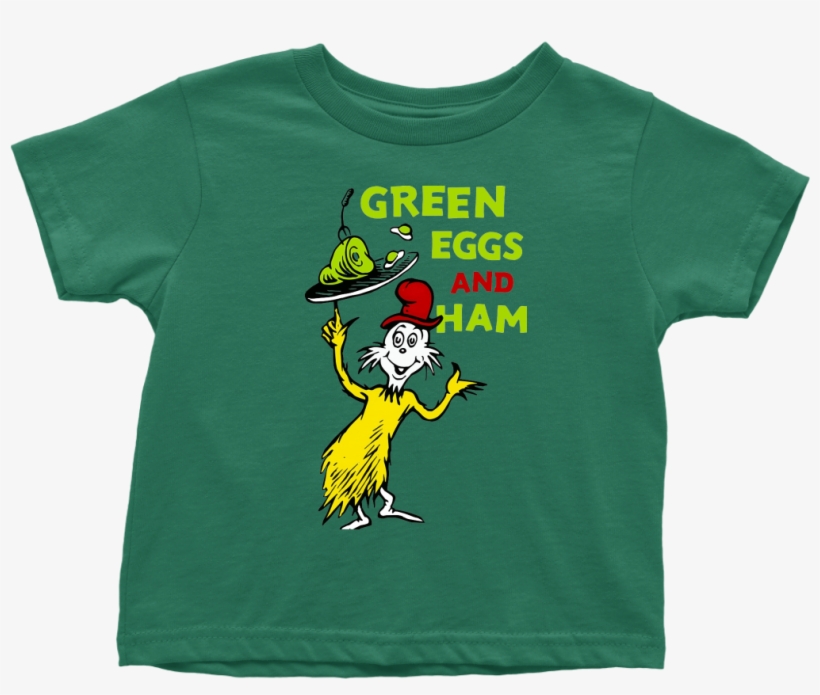 Green Eggs And Ham Shirt Toddler Dr Seuss - Shirt, transparent png #9875949