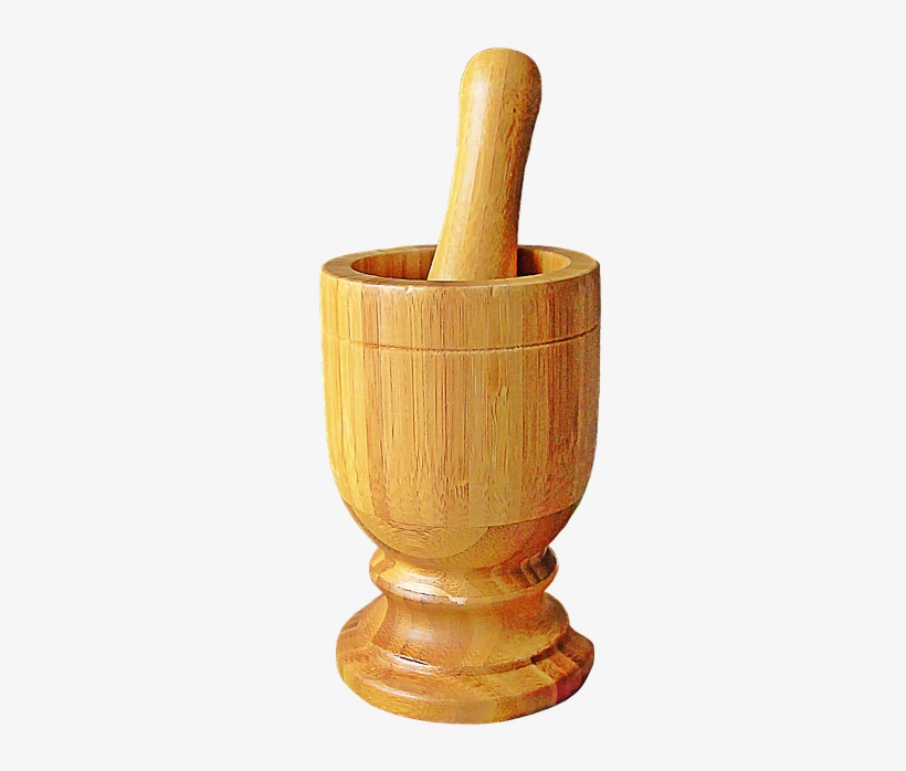 Mortar, Kitchen Utensil, Wood - Uti, transparent png #9876577