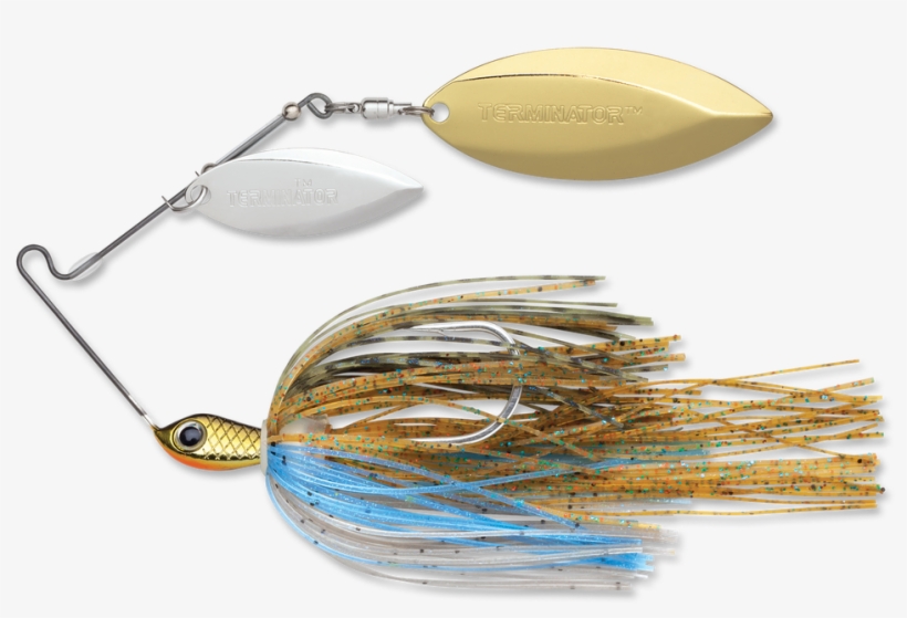 Terminator Stainless Pulse Skirt Spinnerbait Double - Terminator Spinnerbait, transparent png #9876586