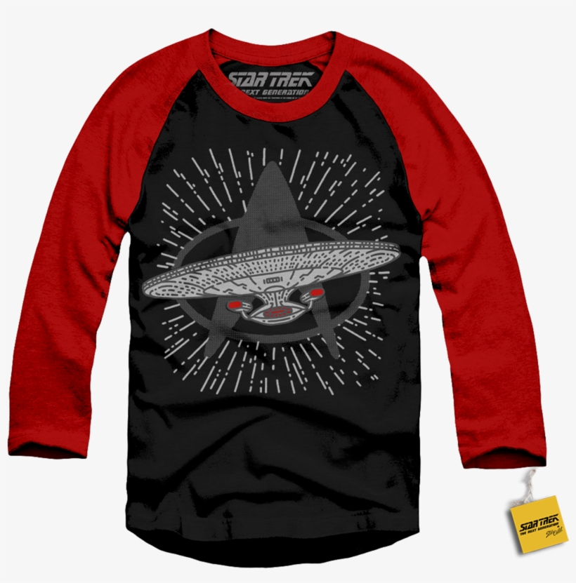 Star Trek - Enterprise - Baseball Tee - Long-sleeved T-shirt, transparent png #9877441