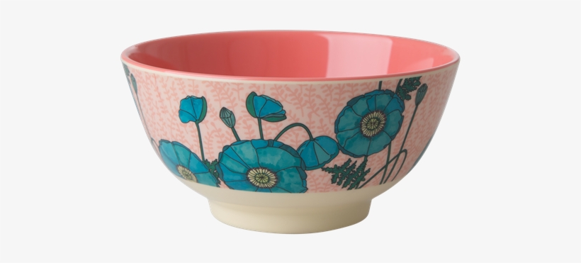 Poppy Melamine Rice Bowl - Bowl, transparent png #9877754