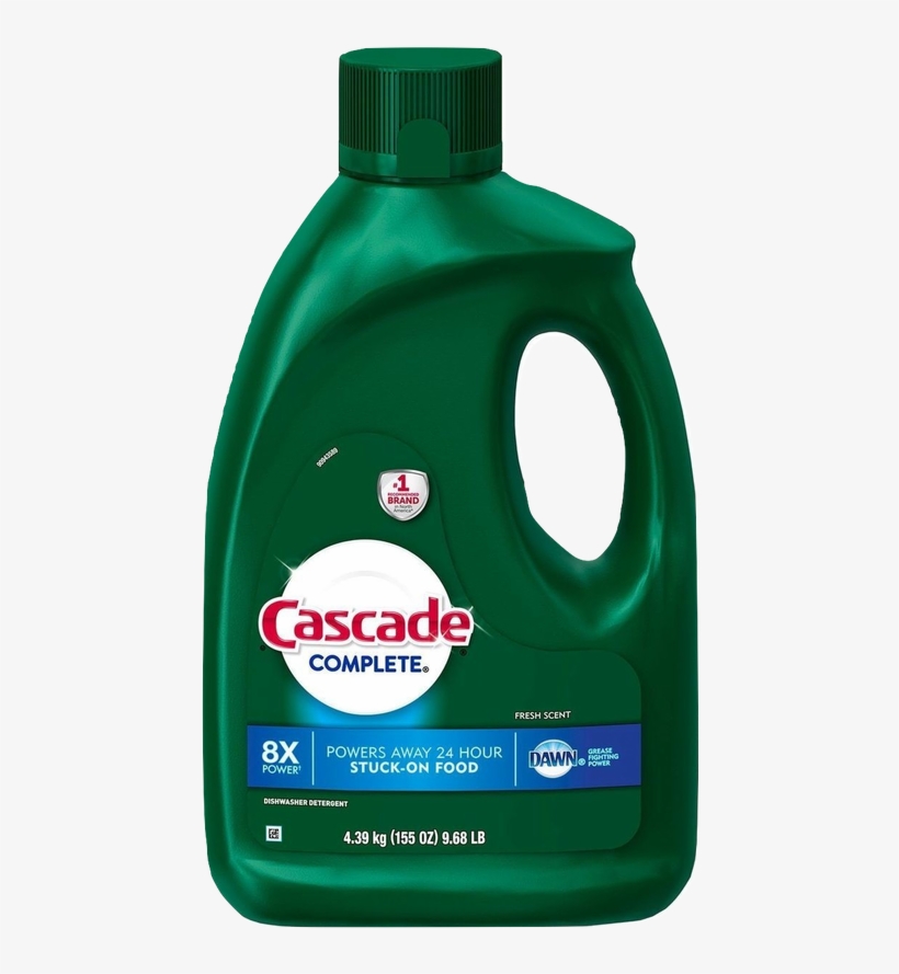 Dishwasher Gel With The Grease-fighting Power Of Dawn - Bottle, transparent png #9879058