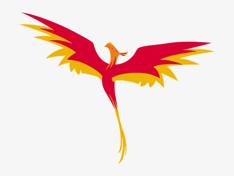 Flying Burning Phoenix With Two Red Long Wings With - Princess Celestia, transparent png #9880003