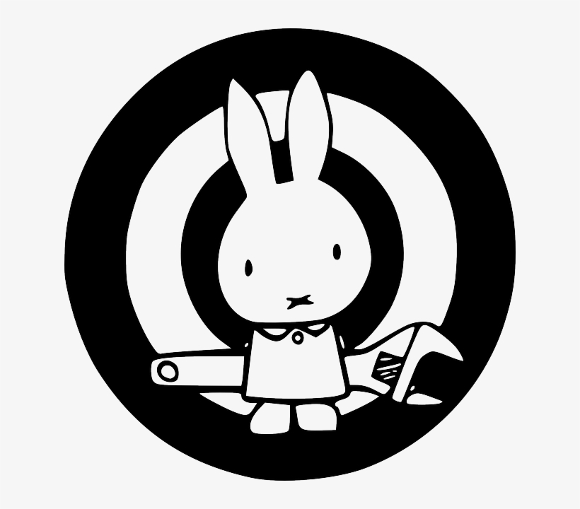 Bunny, Rabbit, Wrench, Repairs Vector File, Vector - Direct Action, transparent png #9880319