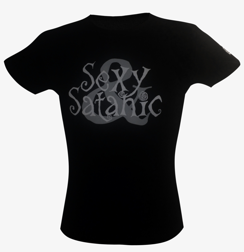 Girly-shirt Kreepykat "sexy And Satanic" - Active Shirt, transparent png #9880997