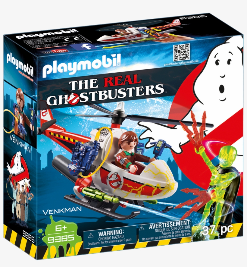 Playmobil® 9385 Peter Venkman Con Helicóptero - Playmobil The Real Ghostbusters, transparent png #9882694