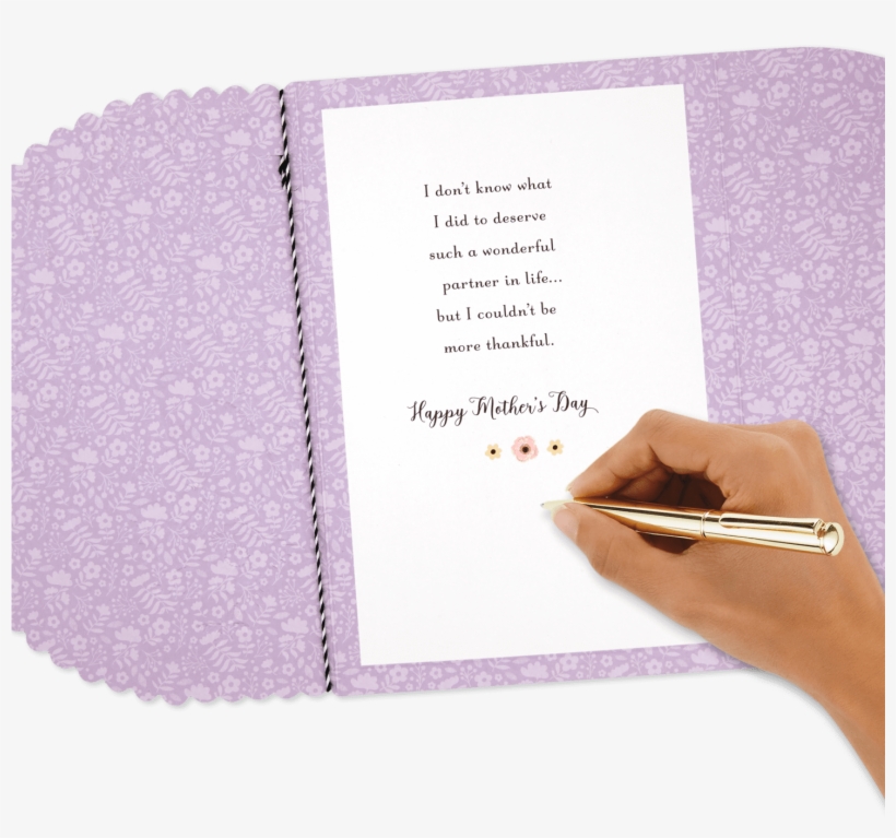 Scalloped Lace And Lovebirds Mother's Day Card For - Document, transparent png #9882815