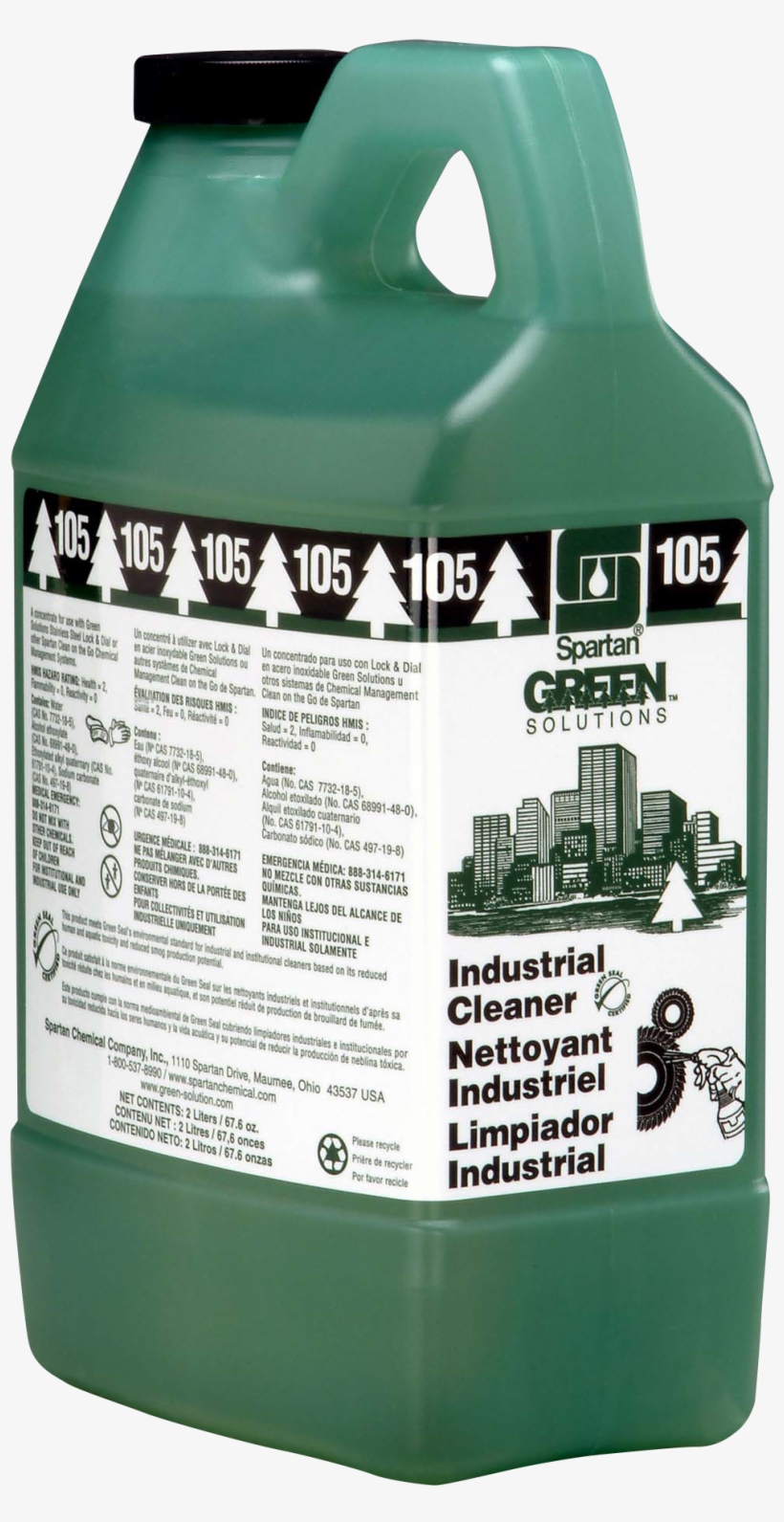 351502 Green Solutions Industrial Cleaner 105 - Chemical 101, transparent png #9884103