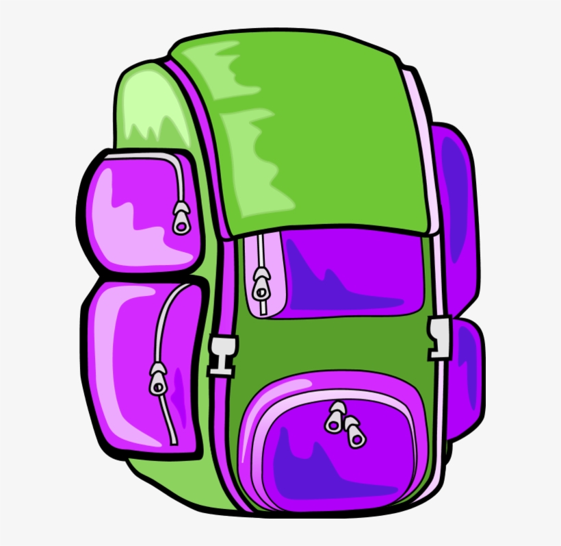 Backpack - Backpack Clip Art, transparent png #9884489