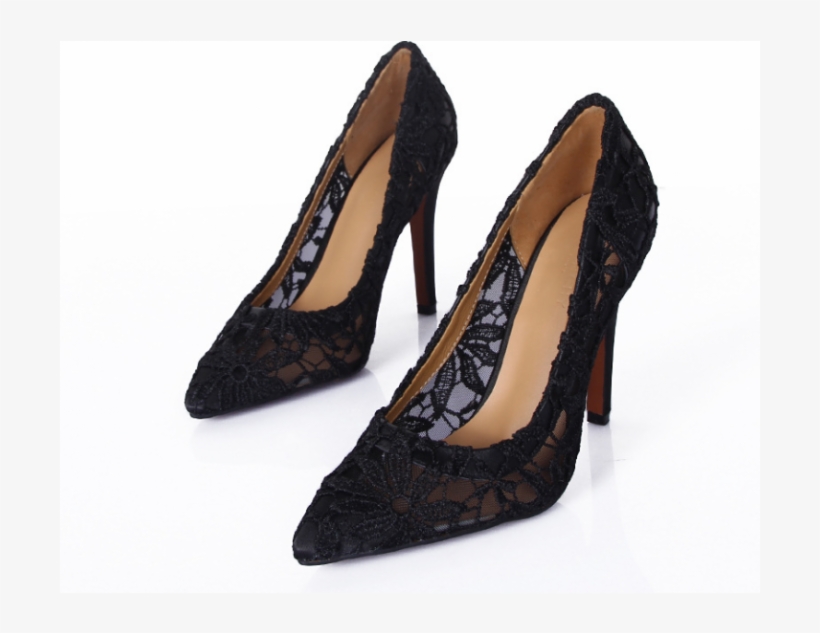 Wedding Shoes,dance Shoes- Lace Shoes,hollow Out Shoes,bridal - Basic Pump, transparent png #9884735