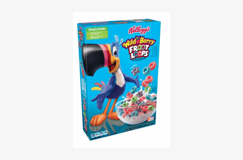 Kellogg's Wild Berry Froot Loops Cereal - Wild Berry Froot Loops, transparent png #9884837