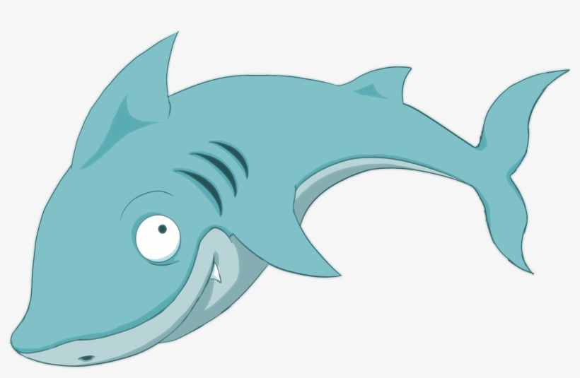 Cartoon Shark - Shark, transparent png #9885579