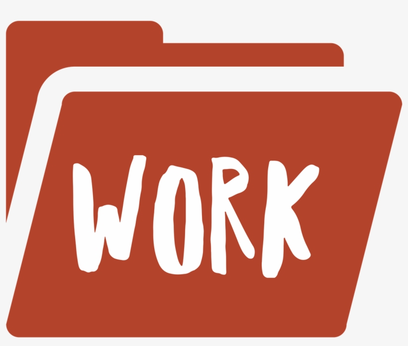 Work Folder Rust - Sign, transparent png #9886197