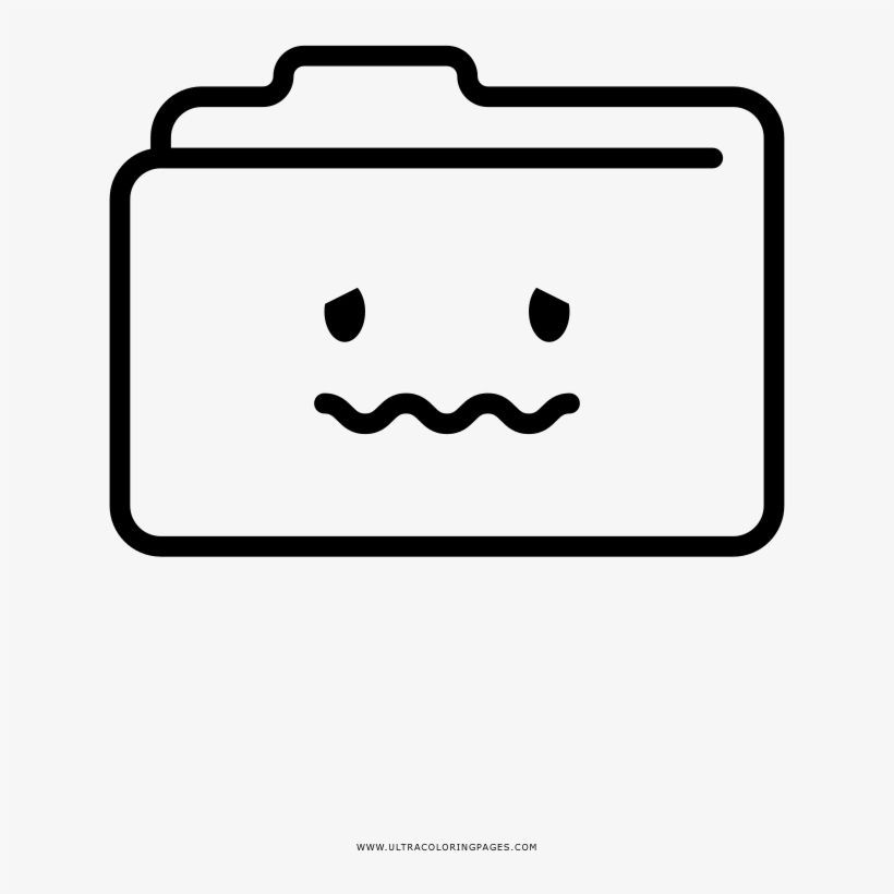 Carpeta Página Para Colorear, transparent png #9886275