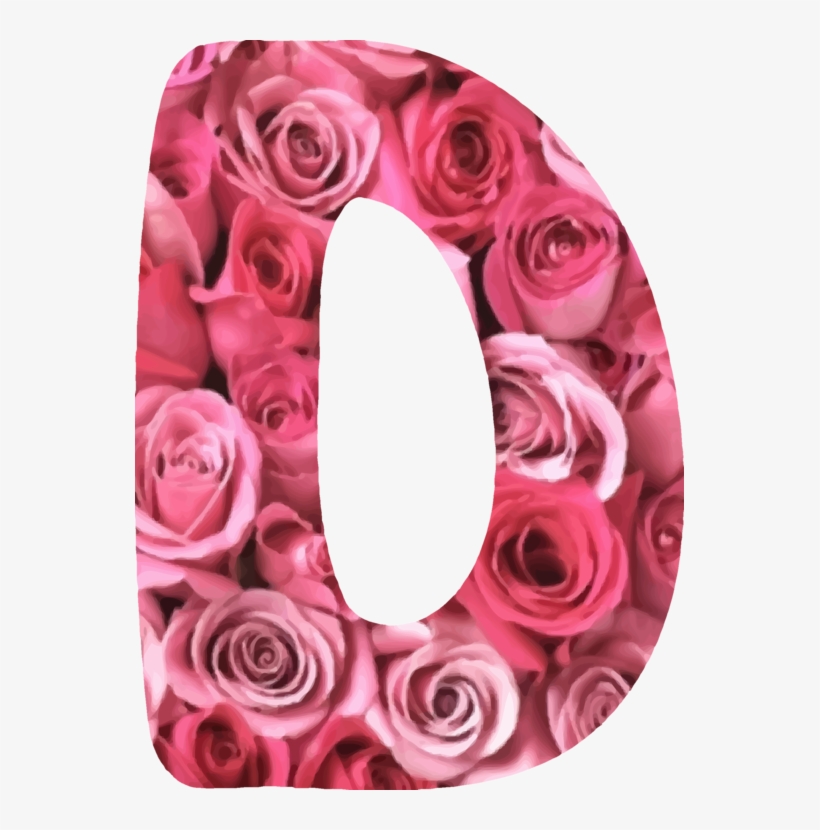 Garden Roses Alphabet Letter Flower - Free Rose Flower Letter B, transparent png #9886363