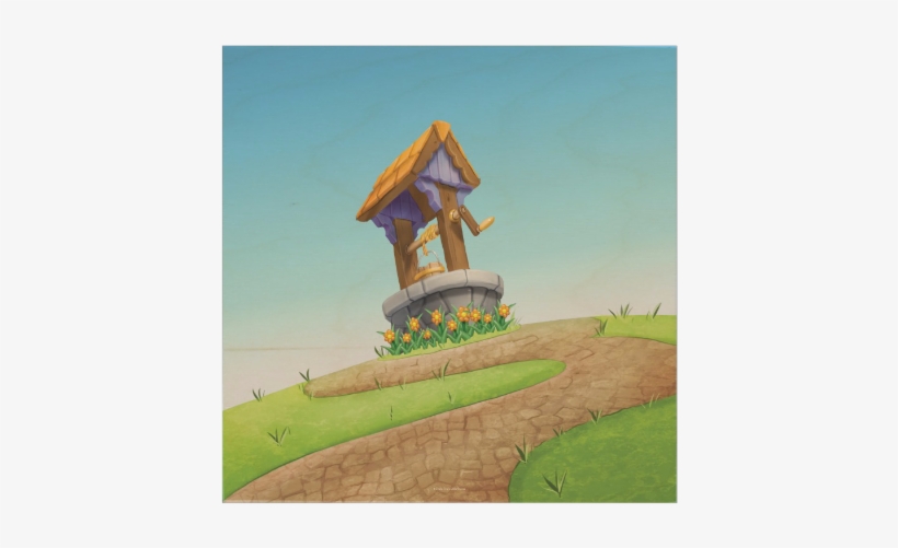Wishing Well Wood Art - Tree, transparent png #9886783