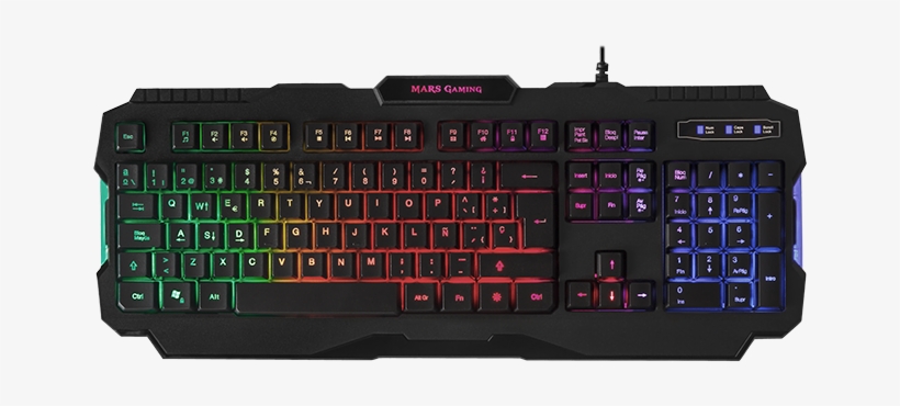 Choose Between Classic Or Bold Rainbow Effects, With - Teclados Gaming, transparent png #9887286