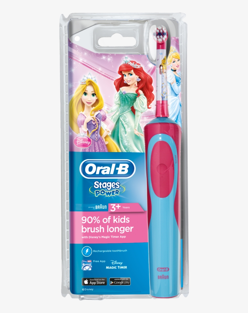 Oral-b Stages Power Kids Electric Toothbrush Disney - Oral B Princess Electric Toothbrush, transparent png #9888220