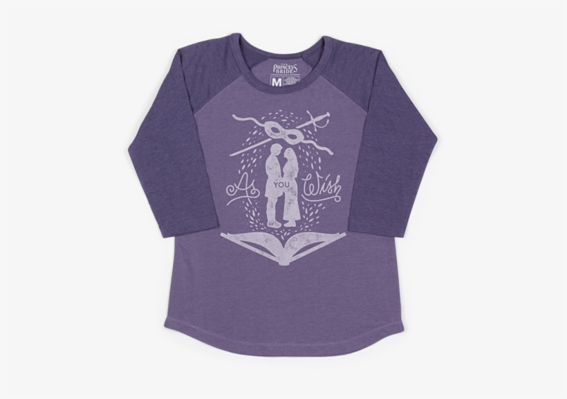 Exclusive Princess Bride Raglan Tee - Long-sleeved T-shirt, transparent png #9889024