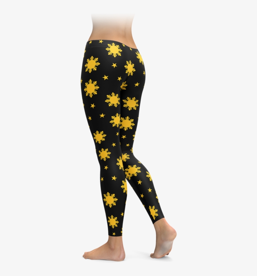 Filipino Sun & Stars Leggings - Hunting Leggings, transparent png #9890309