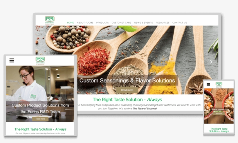 Food Service Responsive Website Design - Superfood, transparent png #9890678
