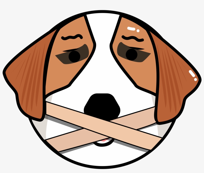 Original Vector Cartoon Dog Head Png And Image - English Foxhound, transparent png #9890977