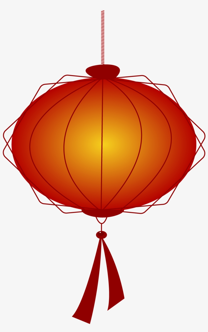 Lantern New Year Red Festive Png And Vector Image - Illustration, transparent png #9891430
