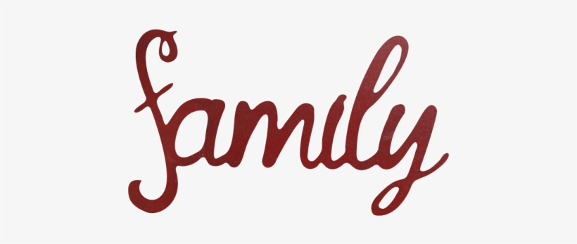 Word Family 4 Design 1 No Background 1 - Family Word Transparent Background, transparent png #9891491