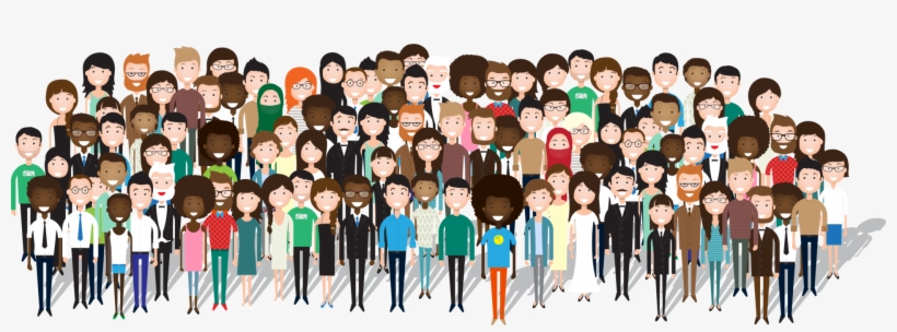 The Clock Had Been Ticking Down To That Day Since Last - Cartoon Buildings And People, transparent png #9891573