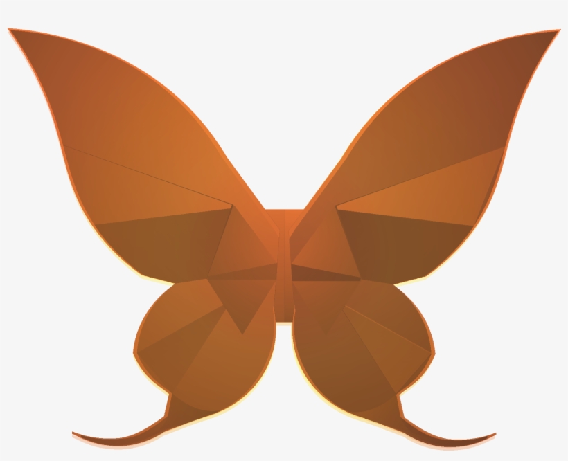 Origami Butterfly - Origami Butterfly Png, transparent png #9891806