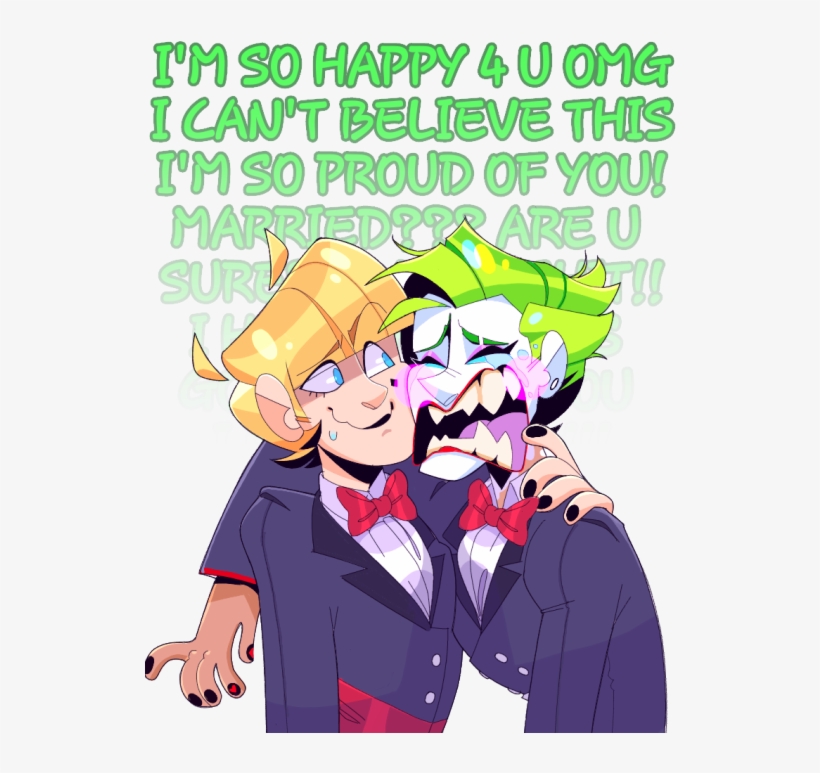 Omg Joker Did You Cry During The Wedding - Cartoon, transparent png #9892265