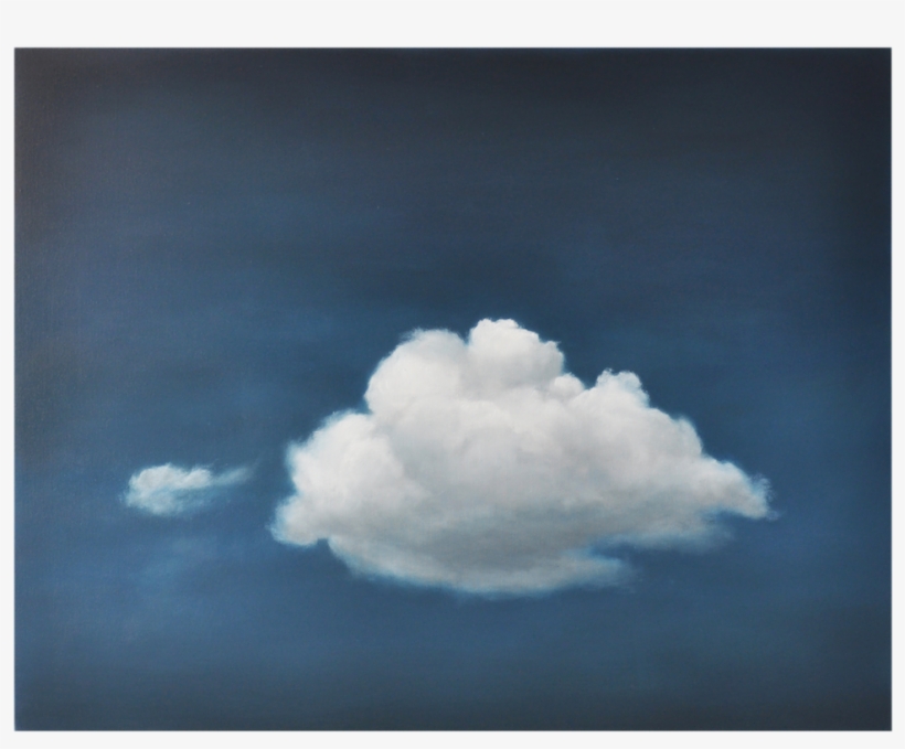 Hand-painted Oil On Canvas 40"w X 30"h Frame - Cumulus, transparent png #9892453