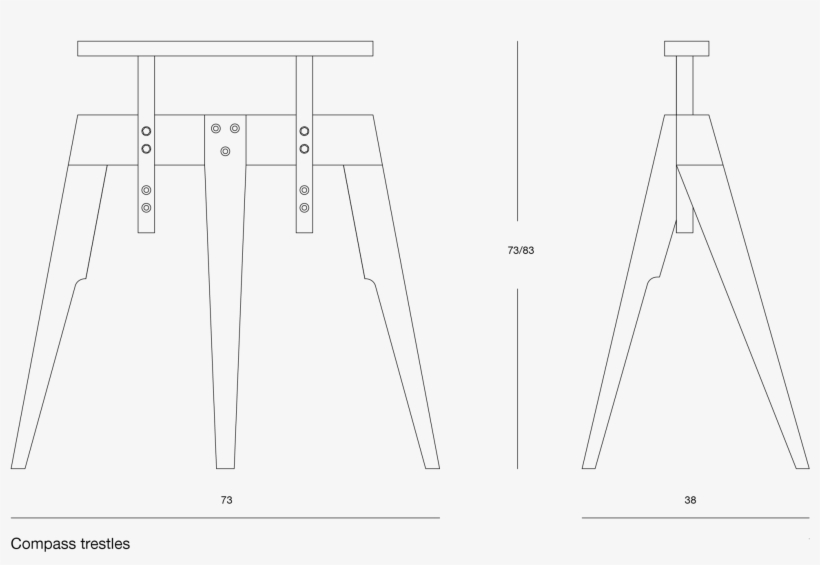 Compass Trestles Black - Diagram, transparent png #9893356