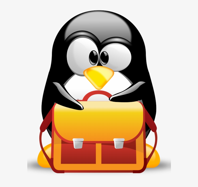 Tux School Bag - Linux Penguin Avatar, transparent png #9893558
