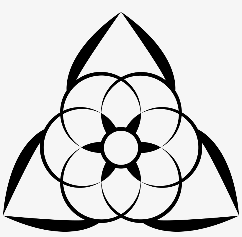 Alchemy Drawing Black Magic - Seeds Of Life Symbol, transparent png #9893610