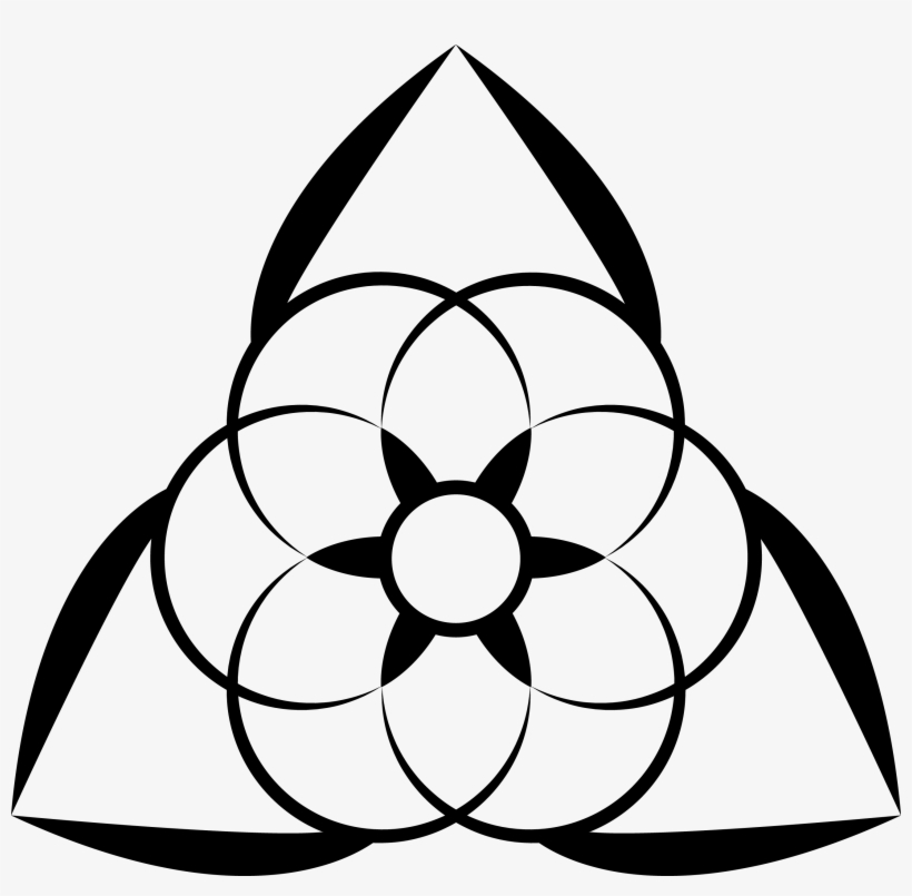 Alchemy Drawing Black Magic - Seeds Of Life Symbol, transparent png #9893610