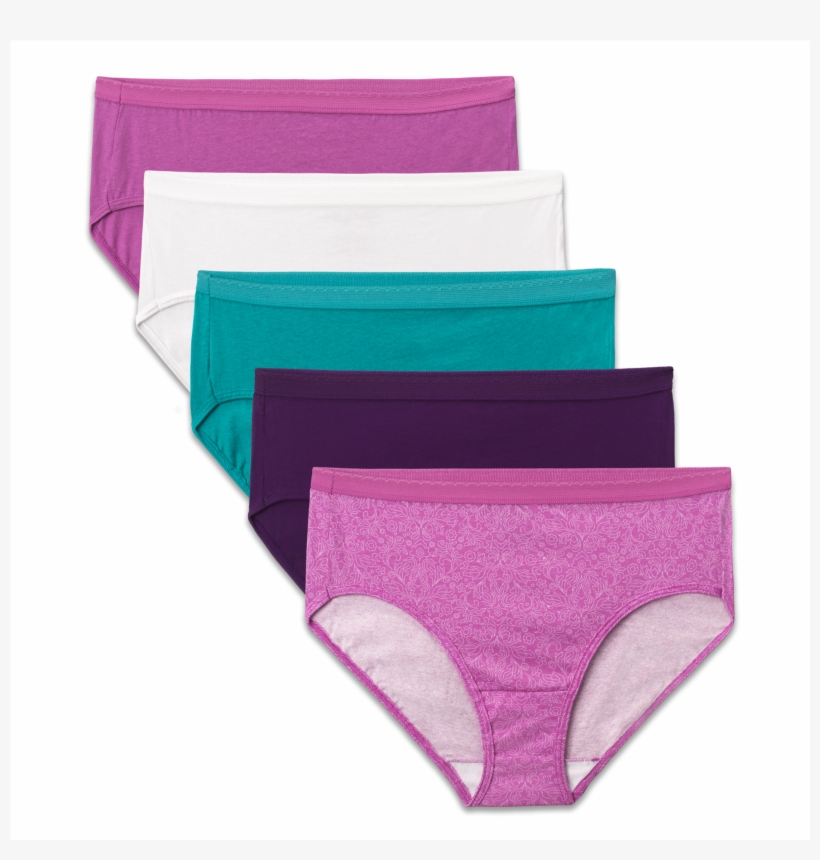 Fit For Me By Fruit Of The Loom Women's 5 Pack Hipster - Panties, transparent png #9894045