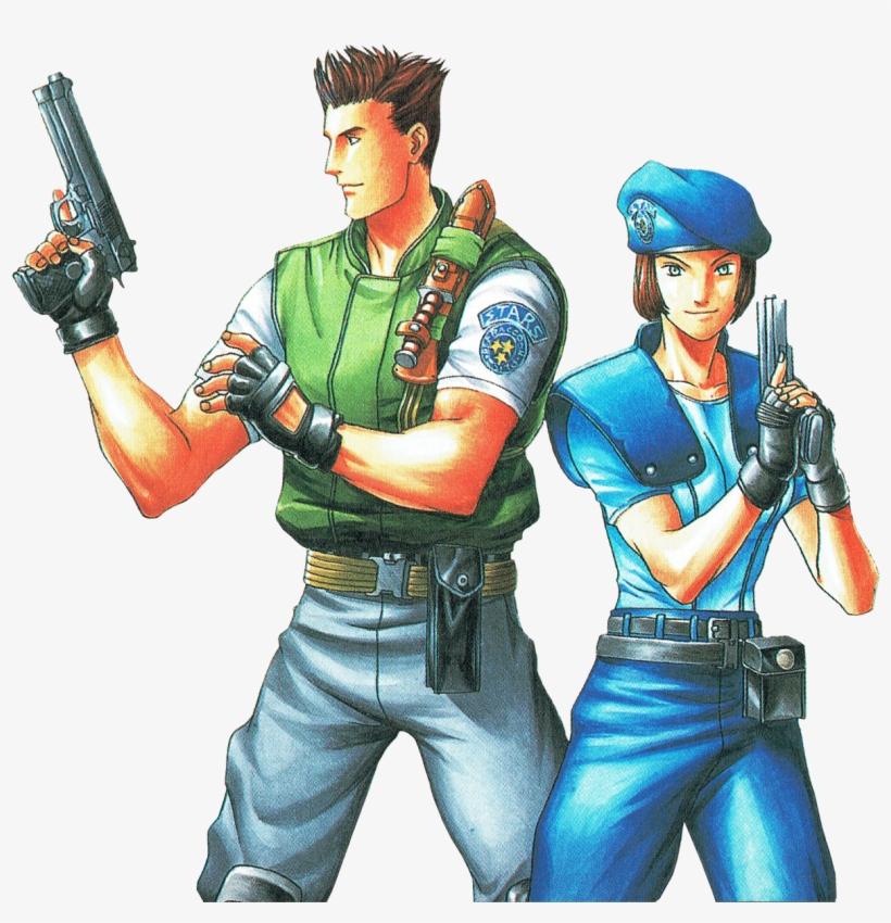 “ Artwork Of Chris & Jill, From Resident Evil - Revolver, transparent png #9894415