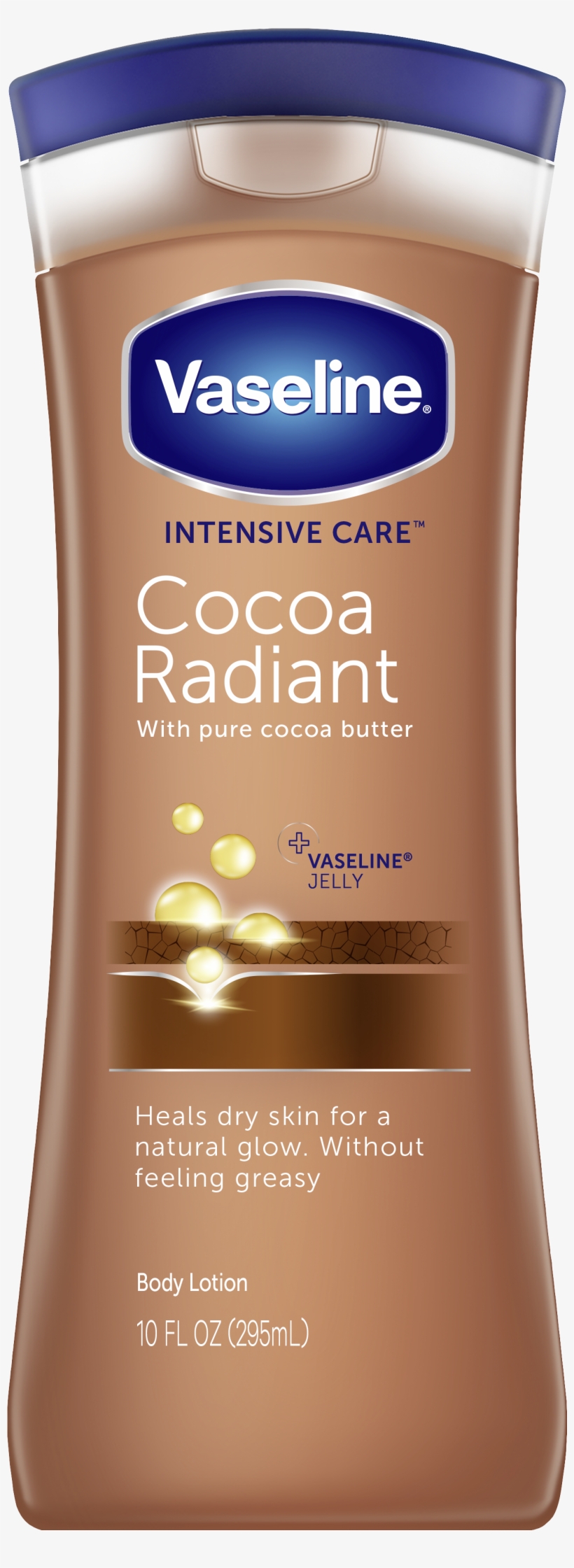 Vaseline® Intensive Care™ Body Lotion Cocoa Radiant - Vaseline Lotion, transparent png #9894545
