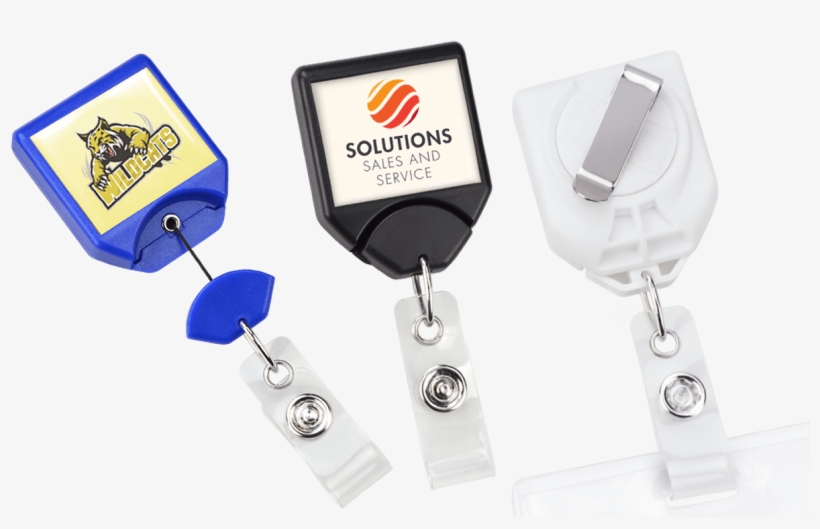 Custom Twist Free B Reel® Badge Reel With Swivel Belt - Earrings, transparent png #9894597