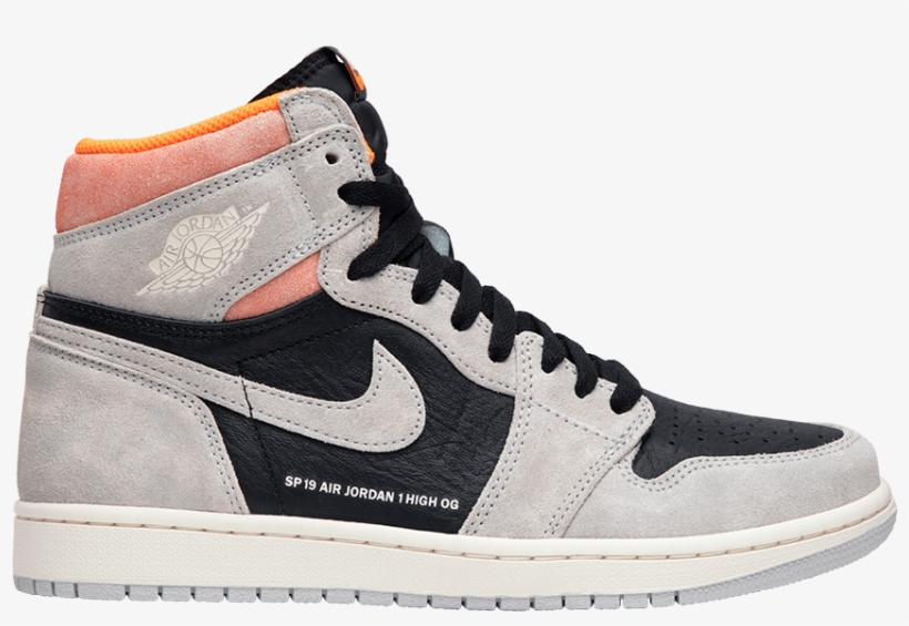 Air Jordan 1 Retro High Og 'neutral Grey' - Jordan 1 Hyper Crimson, transparent png #9895227