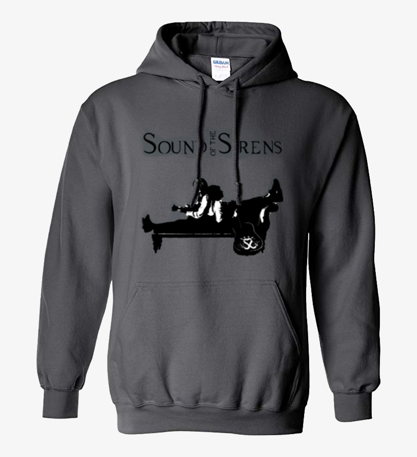 Grey Silhouette Pullover Hoodie £25 - Charcoal Gray Hoodie Gildan, transparent png #9895813