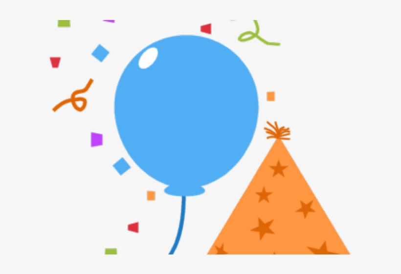 Birthday Hat Clipart Png Format - Balloon, transparent png #9895818