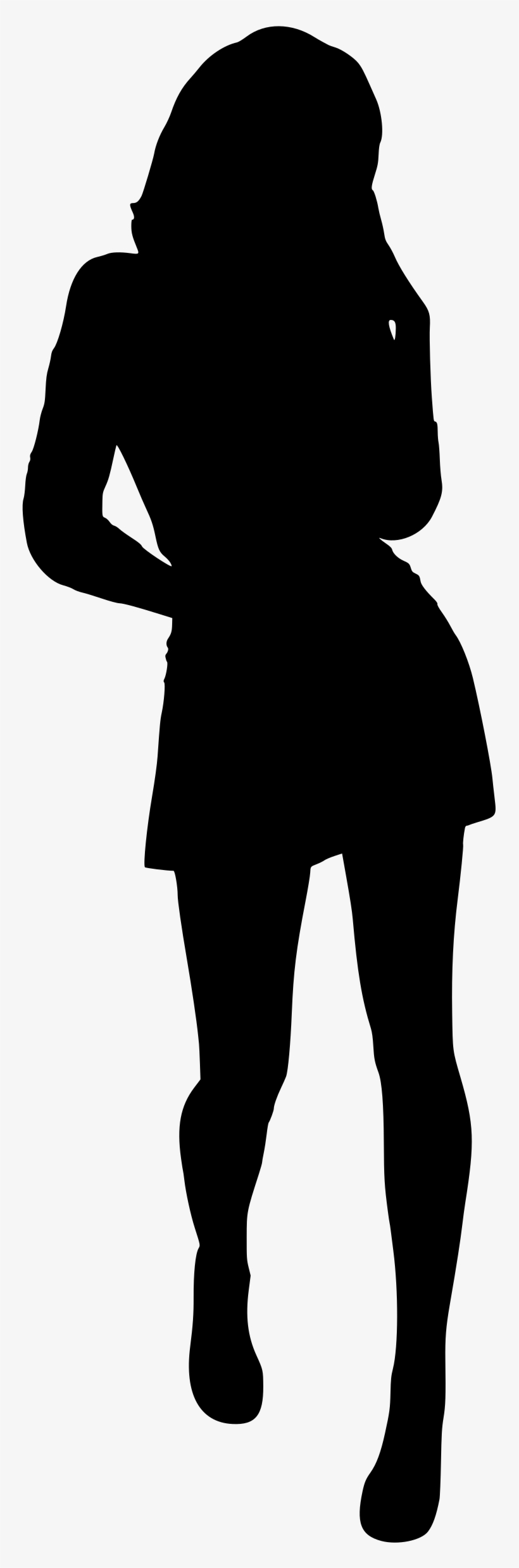 This Free Icons Png Design Of Woman Silhouette 4 - Woman Silhouette Pdf, transparent png #9895857