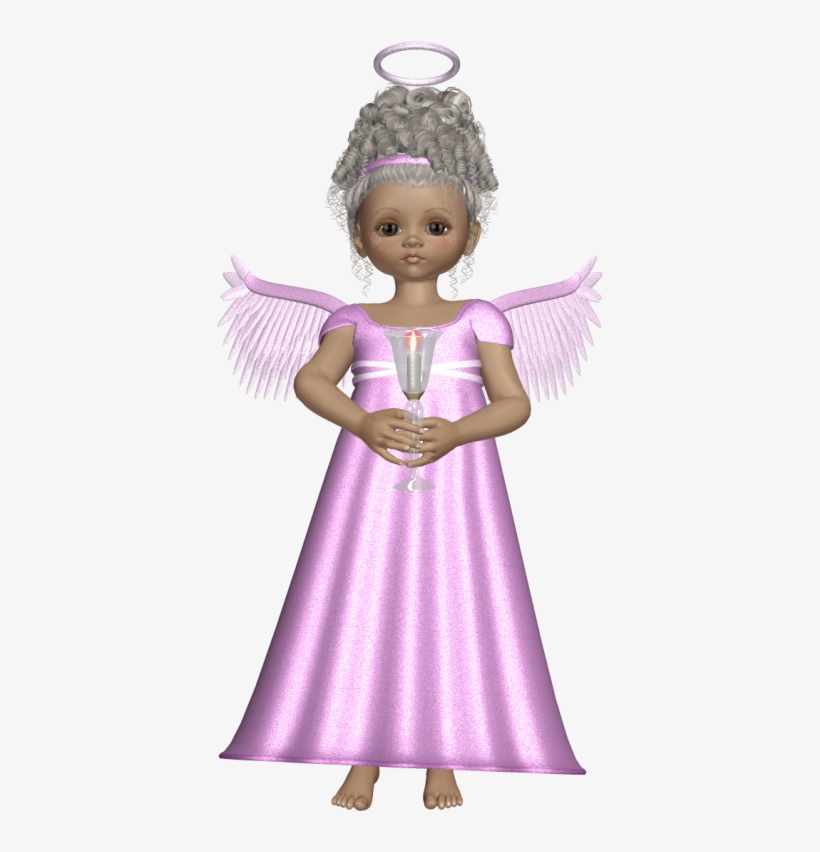 Cute 3d Angel With Pink Dress Png Picture - Clip Art, transparent png #9896616
